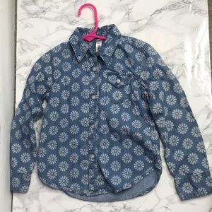 Denim button up blouse